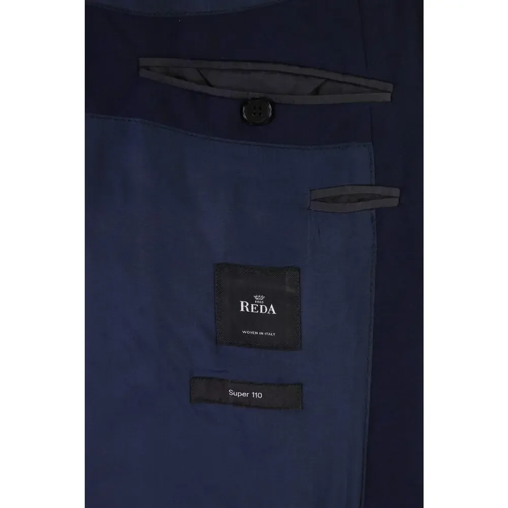 Hugo Boss Huge/Genius Dark Royal Blue Iridescent 2-Btn 110's Wool Suit 40L